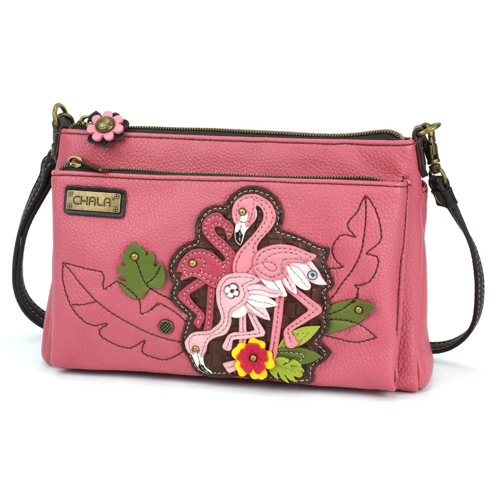 CHALA Flamingo Crossbody Bag - front view